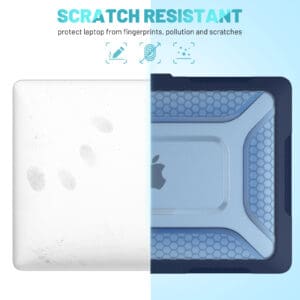 Turtle Shift Laptopcover Shield MacBook Pro 13' inch - 2022 / 2020 / 2018 - A2338 / A2289 / A2251 / A2159 / A1989 / A1706 / A1708 - Blauw - 9