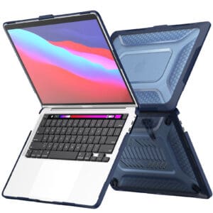 Turtle Shift Laptopcover Shield MacBook Pro 13' inch - 2022 / 2020 / 2018 - A2338 / A2289 / A2251 / A2159 / A1989 / A1706 / A1708 - Blauw - 11