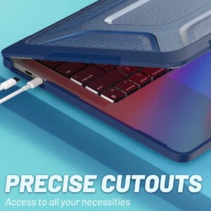 Turtle Shift Laptopcover Shield MacBook Pro 13' inch - 2022 / 2020 / 2018 - A2338 / A2289 / A2251 / A2159 / A1989 / A1706 / A1708 - Blauw - 8