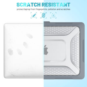 Turtle Shift Laptopcover Shield MacBook Pro 13' inch - 2022 / 2020 / 2018 - A2338 / A2289 / A2251 / A2159 / A1989 / A1706 / A1708 - Grijs - 9
