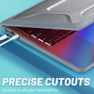 Turtle Shift Laptopcover Shield MacBook Pro 13' inch - 2022 / 2020 / 2018 - A2338 / A2289 / A2251 / A2159 / A1989 / A1706 / A1708 - Grijs - 8