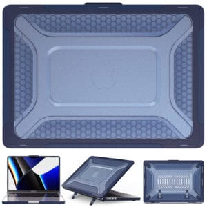 Turtle Shift Laptopcover Shield MacBook Pro 14' inch - 2023 / 2021 - A2442 / A2779 / A2918 / A2992 - Blauw Main Image