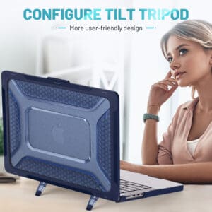 Turtle Shift Laptopcover Shield MacBook Pro 14' inch - 2023 / 2021 - A2442 / A2779 / A2918 / A2992 - Blauw - 8