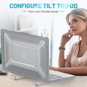 Turtle Shift Laptopcover Shield MacBook Pro 14' inch - 2023 / 2021 - A2442 / A2779 / A2918 / A2992 - Grijs - 9