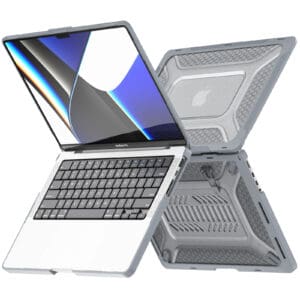 Turtle Shift Laptopcover Shield MacBook Pro 14' inch - 2023 / 2021 - A2442 / A2779 / A2918 / A2992 - Grijs - 11