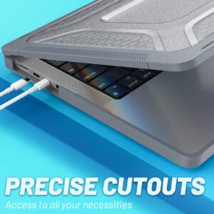 Turtle Shift Laptopcover Shield MacBook Pro 14' inch - 2023 / 2021 - A2442 / A2779 / A2918 / A2992 - Grijs - 8