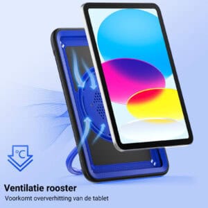 Turtle Shift Perfect Grip Hoes met screen protector iPad 11 en iPad 10 - 10.9 inch - Blauw - 4