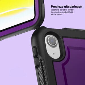 Turtle Shift Perfect Grip Hoes met screen protector iPad 11 en iPad 10 - 10.9 inch - Paars - 3