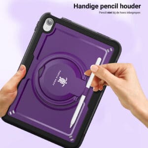Turtle Shift Perfect Grip Hoes met screen protector iPad 11 en iPad 10 - 10.9 inch - Paars - 7