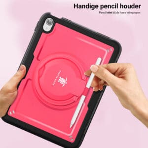Turtle Shift Perfect Grip Hoes met screen protector iPad 11 en iPad 10 - 10.9 inch - Roze - 7