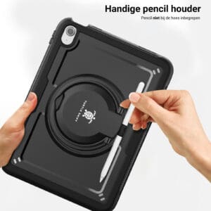 Turtle Shift Perfect Grip Hoes met screen protector iPad 11 en iPad 10 - 10.9 inch - Zwart - 7