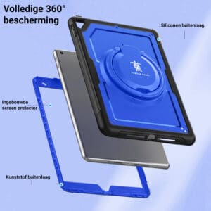 Turtle Shift Perfect Grip Hoes met screen protector iPad 9 2021 / iPad 8 2020 / iPad 7 2019 - 10.2 inch - Blauw - 2