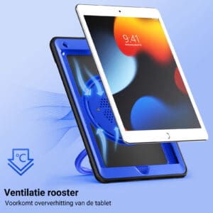 Turtle Shift Perfect Grip Hoes met screen protector iPad 9 2021 / iPad 8 2020 / iPad 7 2019 - 10.2 inch - Blauw - 4