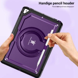 Turtle Shift Perfect Grip Hoes met screen protector iPad 9 2021 / iPad 8 2020 / iPad 7 2019 - 10.2 inch - Paars - 8
