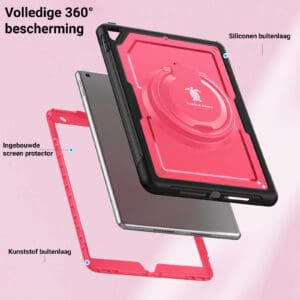 Turtle Shift Perfect Grip Hoes met screen protector iPad 9 2021 / iPad 8 2020 / iPad 7 2019 - 10.2 inch - Roze - 2