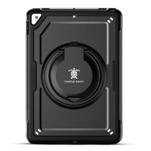 Turtle Shift Perfect Grip Hoes met screen protector iPad 9 2021 / iPad 8 2020 / iPad 7 2019 - 10.2 inch - Zwart - 1