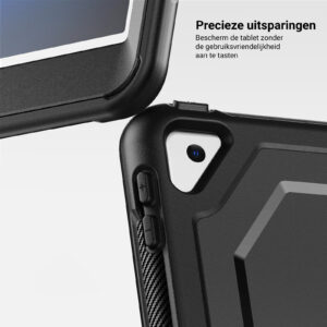 Turtle Shift Perfect Grip Hoes met screen protector iPad 9 2021 / iPad 8 2020 / iPad 7 2019 - 10.2 inch - Zwart - 3