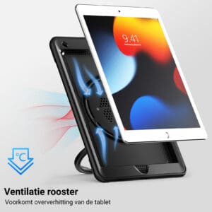 Turtle Shift Perfect Grip Hoes met screen protector iPad 9 2021 / iPad 8 2020 / iPad 7 2019 - 10.2 inch - Zwart - 4