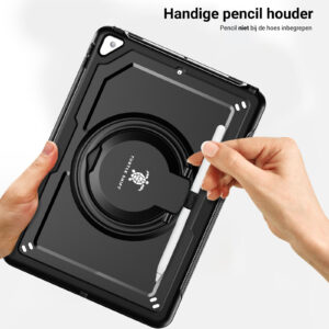 Turtle Shift Perfect Grip Hoes met screen protector iPad 9 2021 / iPad 8 2020 / iPad 7 2019 - 10.2 inch - Zwart - 8