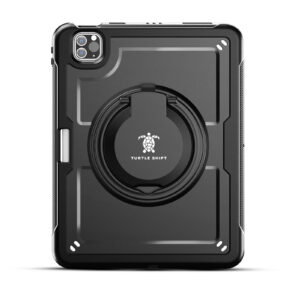 Turtle Shift Perfect Grip Hoes met screen protector iPad Air 5 / Air 4 - 10.9 inch - Zwart - 1