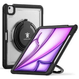 Turtle Shift Perfect Grip Hoes met screen protector iPad Air 6 (M3 en M2) - 13 inch (2025 / 2024) - Transparant - 9