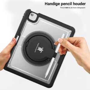 Turtle Shift Perfect Grip Hoes met screen protector iPad Air 6 (M3 en M2) - 13 inch (2025 / 2024) - Transparant - 8