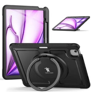 Turtle Shift Perfect Grip Hoes met screen protector iPad Air 6 (M3 en M2) - 13 inch (2025 / 2024) - Zwart Main Image