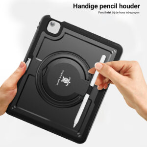 Turtle Shift Perfect Grip Hoes met screen protector iPad Air 6 (M3 en M2) - 13 inch (2025 / 2024) - Zwart - 8