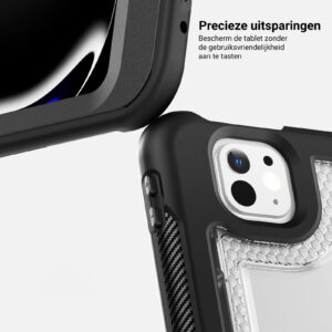 Turtle Shift Perfect Grip Hoes met screen protector iPad Pro M4 2024 - 13 inch 2024 - Transparant - 3