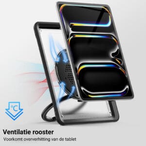 Turtle Shift Perfect Grip Hoes met screen protector iPad Pro M4 2024 - 13 inch 2024 - Transparant - 4