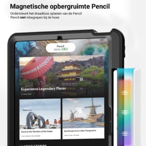 Turtle Shift Perfect Grip Hoes met screen protector iPad Pro M4 2024 - 13 inch 2024 - Transparant - 7