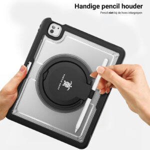 Turtle Shift Perfect Grip Hoes met screen protector iPad Pro M4 2024 - 13 inch 2024 - Transparant - 8