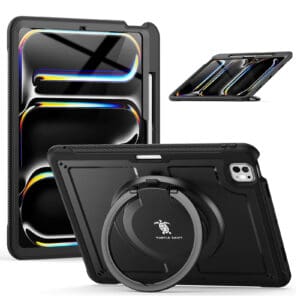 Turtle Shift Perfect Grip Hoes met screen protector iPad Pro M4 2024 - 13 inch 2024 - Zwart Main Image