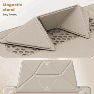Turtle Shift vegan leer Laptopcover MacBook Air 15.3' inch - 2024 / 2023 - A2941/ A3114 - Beige - 8