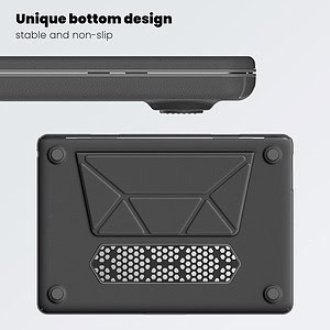 Turtle Shift vegan leer Laptopcover MacBook Air 15.3' inch - 2024 / 2023 - A2941/ A3114 - Grijs - 4
