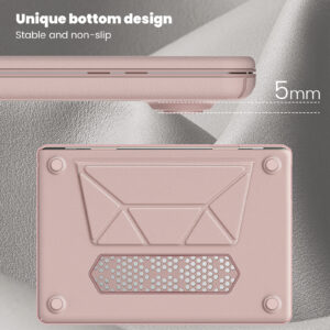 Turtle Shift vegan leer Laptopcover MacBook Air 15.3' inch - 2024 / 2023 - A2941/ A3114 - Roze - 4