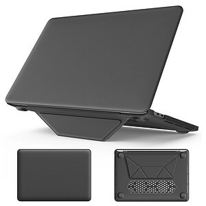 Turtle Shift vegan leer Laptopcover MacBook Pro 13' inch - 2022 / 2020 / 2018 - A2338 / A2289 / A2251 / A2159 / A1989 / A1706 / A1708 - Grijs Main Image