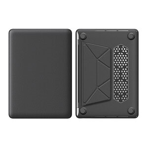Turtle Shift vegan leer Laptopcover MacBook Pro 13' inch - 2022 / 2020 / 2018 - A2338 / A2289 / A2251 / A2159 / A1989 / A1706 / A1708 - Grijs - 9