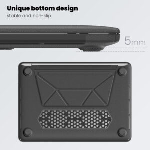 Turtle Shift vegan leer Laptopcover MacBook Pro 13' inch - 2022 / 2020 / 2018 - A2338 / A2289 / A2251 / A2159 / A1989 / A1706 / A1708 - Grijs - 4