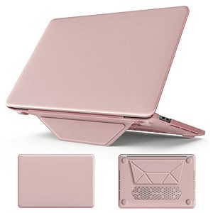 Turtle Shift vegan leer Laptopcover MacBook Pro 13' inch - 2022 / 2020 / 2018 - A2338 / A2289 / A2251 / A2159 / A1989 / A1706 / A1708 - Roze Main Image