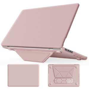 Turtle Shift vegan leer Laptopcover MacBook Pro 14' inch - 2023 / 2021 - A2442 / A2779 / A2918 / A2992 - Roze Main Image