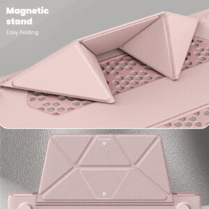 Turtle Shift vegan leer Laptopcover MacBook Pro 14' inch - 2023 / 2021 - A2442 / A2779 / A2918 / A2992 - Roze - 8