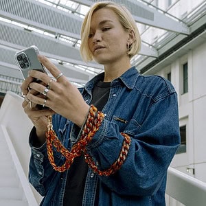 Solidenz Universele telefoonkoord - Caramel Syrup - 5