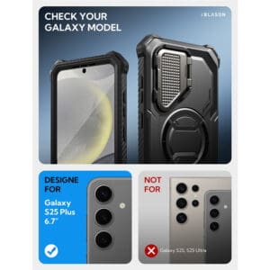 Armorbox Samsung Galaxy S25 Plus hoesje met screen protector - Zwart - 2