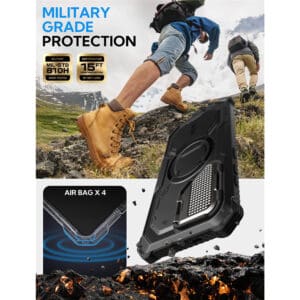 Armorbox Samsung Galaxy S25 Plus hoesje met screen protector - Zwart - 3