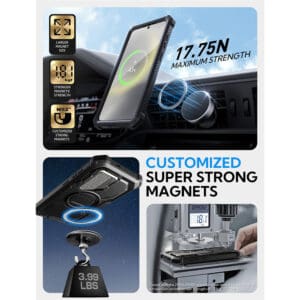 Armorbox Samsung Galaxy S25 Plus hoesje met screen protector - Zwart - 5