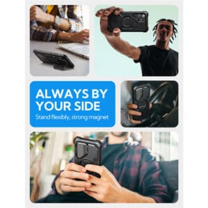 Armorbox Samsung Galaxy S25 Ultra hoesje met screen protector - Zwart - 8
