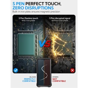 Armorbox Samsung Galaxy S25 Ultra hoesje met screen protector - Zwart - 9