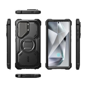 Armorbox Samsung Galaxy S25 Ultra hoesje met screen protector - Zwart - 1