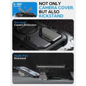 Armorbox Samsung Galaxy S25 Ultra hoesje met screen protector - Zwart - 3